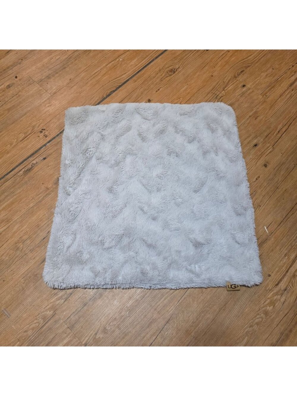 UGG Australia Faux Fur Pillow Cover 27" X 25" Neutral Beige COVER ONLY